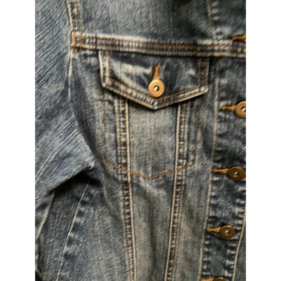 Willi Smith women’s blue Jean button up jacket or shirt size medium - Picture 6 of 8